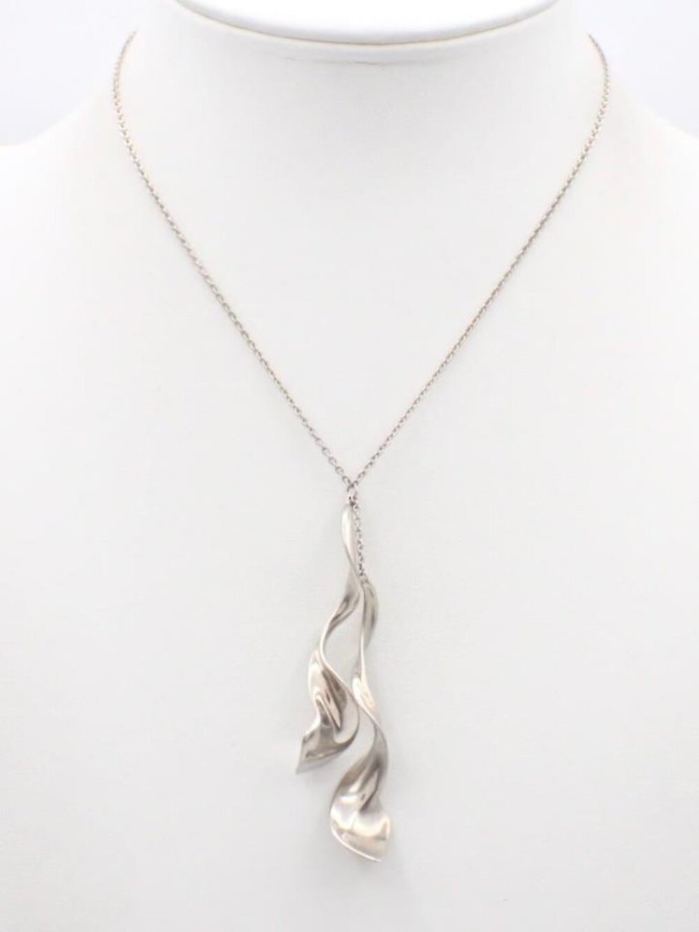 Tiffany & Co. Frank Gehry Double Orchid Necklace 925